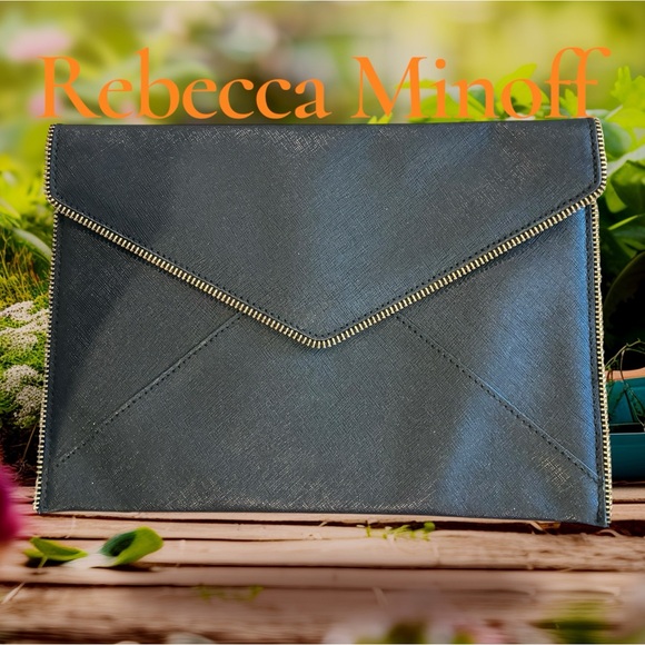 Rebecca Minkoff Handbags - Rebecca Minkoff Leo Saffiano Leather Envelope Clutch
